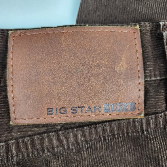 BIG STAR Jeans Mens 34R Brown Division Slim Fit Corduroy (34x31) - Picture 10 of 11